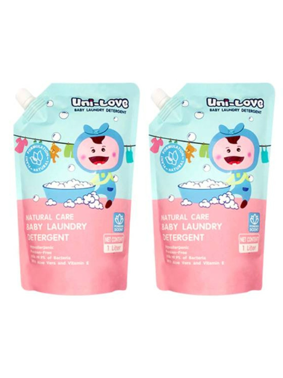 Unilove Baby Laundry Powder Scent Detergent 2Pack (1L) edamama